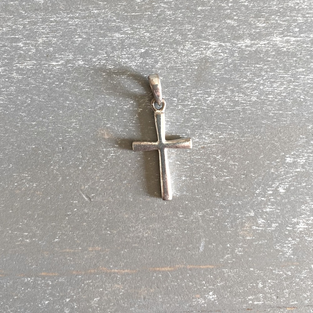 Sterling Silver Cross Charm Holy God Religious